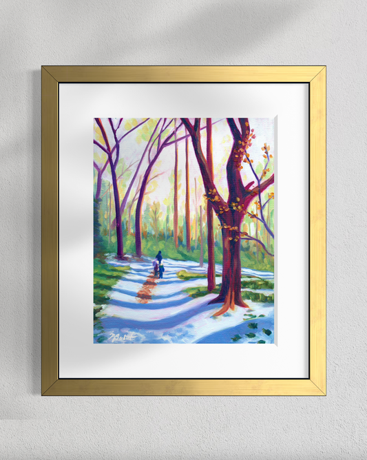 "Winter's Walk" Fine Art Prints