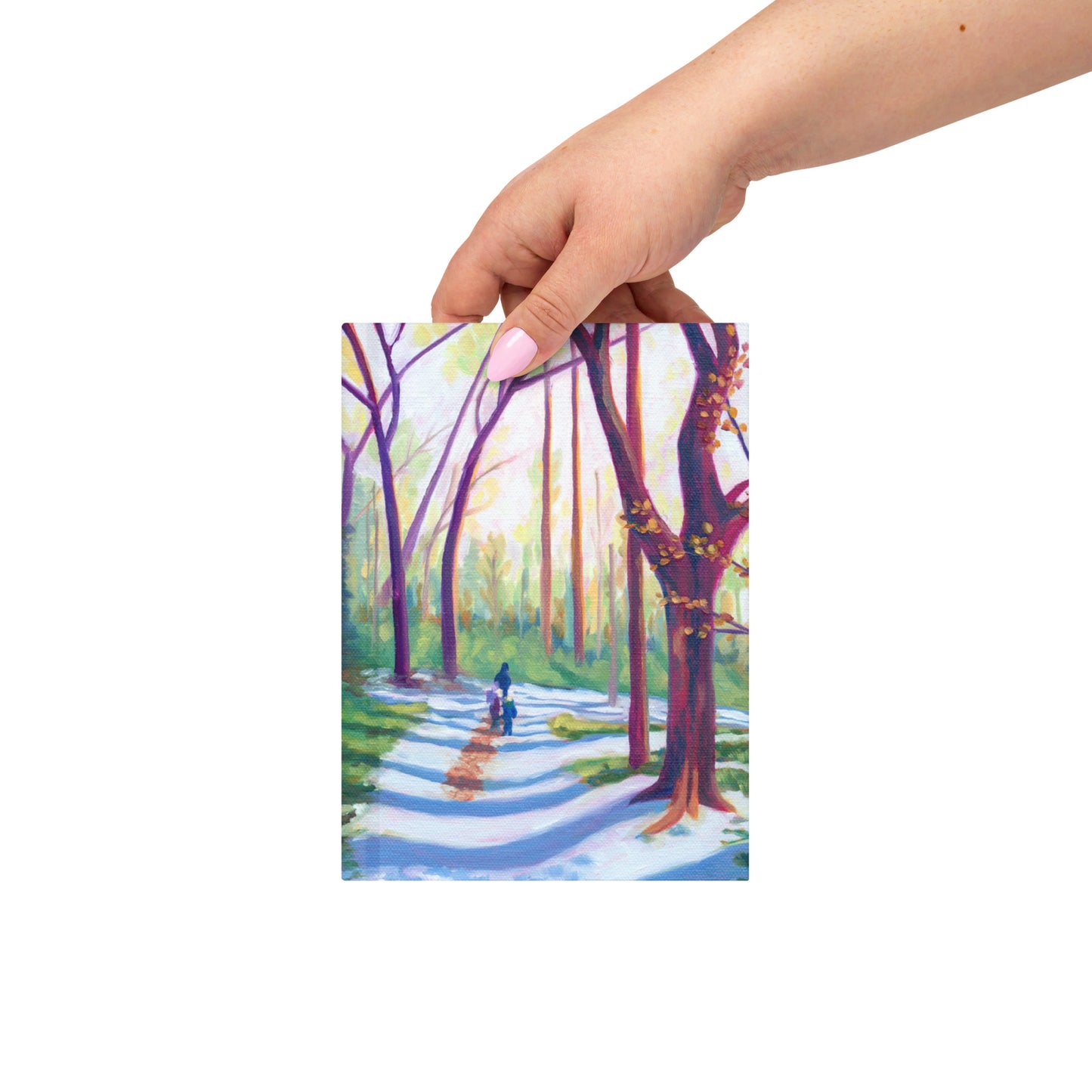 Journal with print of "Winter's Walk"