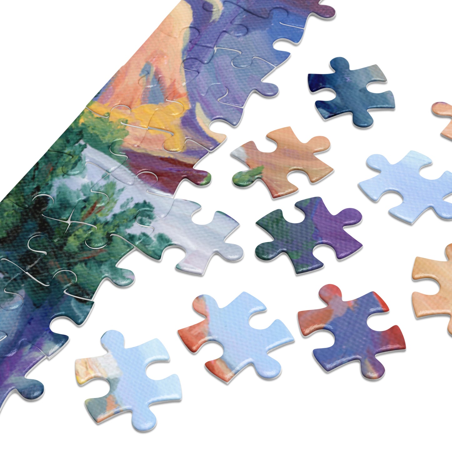 Jigsaw puzzle with "Canyon Heights" Print