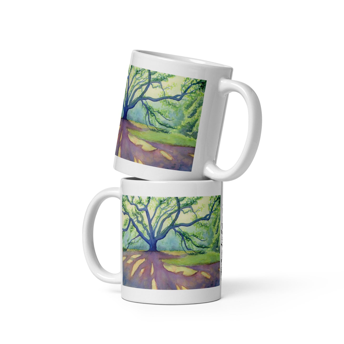 Mug printed with "Ancient Shadows"